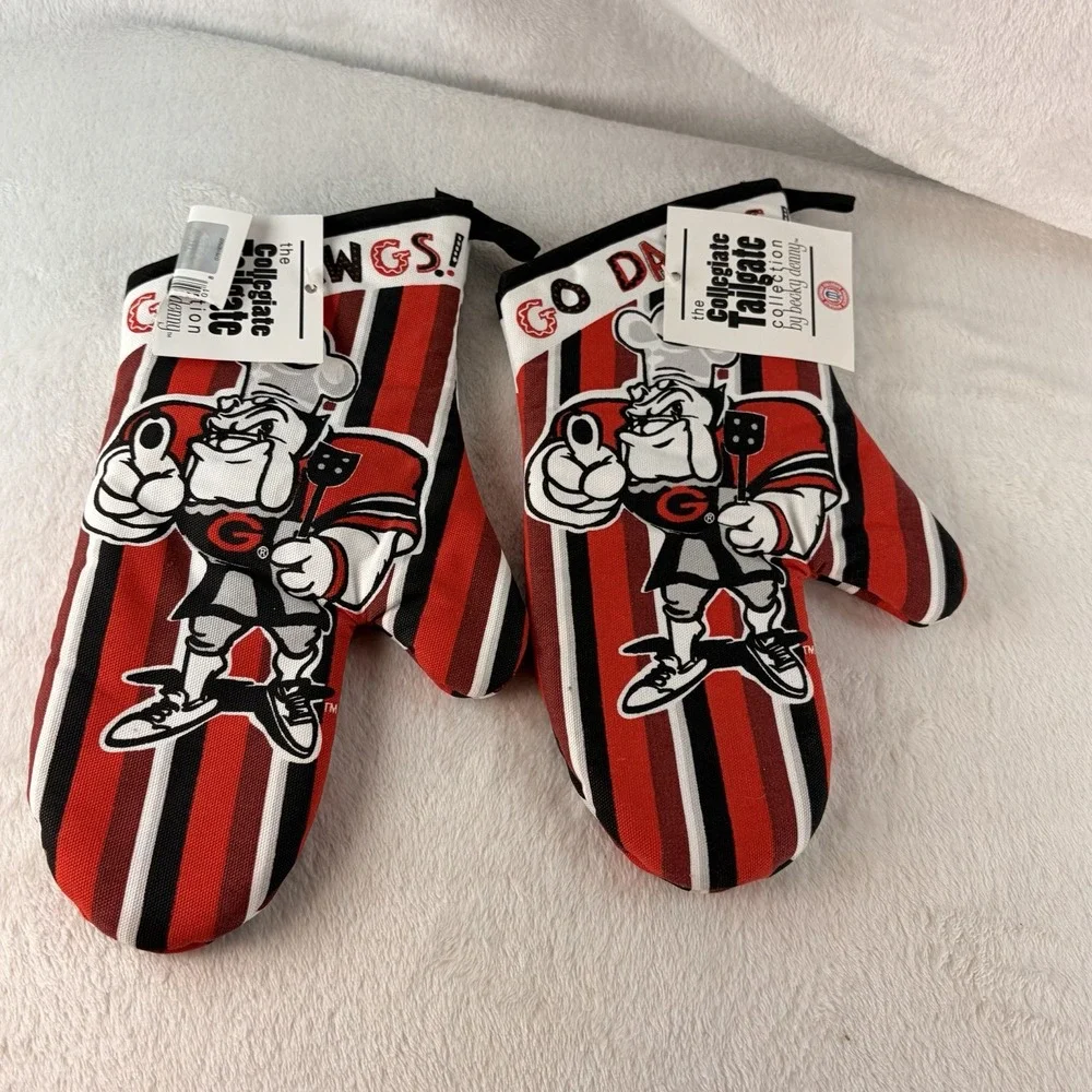 University of Georgia Bulldogs Oven Mitt Pair Collegiate Tailgate Collection NWT